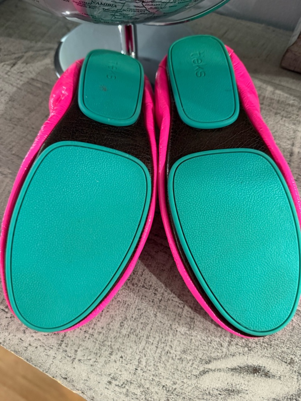 Tieks Women's Ballet Flats- Neon Pop Pink Size 10 - Picture 5 of 8